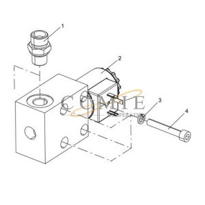 803090850 Solenoid valve XCMG RP603 paver parts