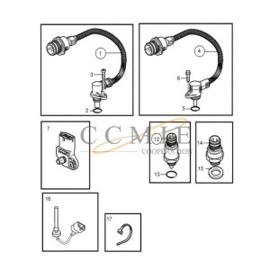 Reach stacker 920871.0112 engine contacts and sensors spare parts