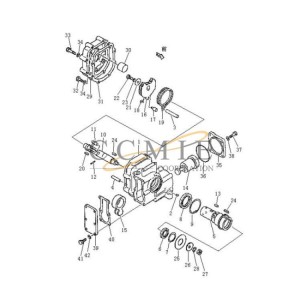 04000-00520 key Pengpu PD320Y-1 bulldozer servo valve parts