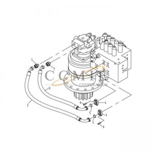 803107236 connector XCMG XE215C excavator hydraulic piping parts
