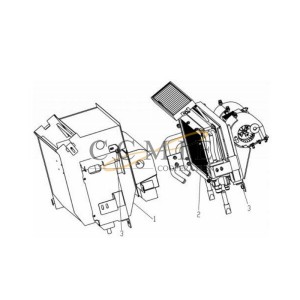 803588460 Evaporator assembly for XCMG LW300KV loader evaporator components