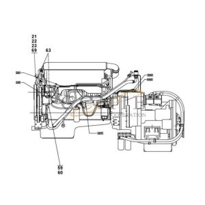 A41665.0700 Volvo TWD1240VE-TE32418 cooling system spare parts