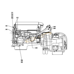 A41665.0800 Volvo TWD1240VE-TE32418 cooling system parts