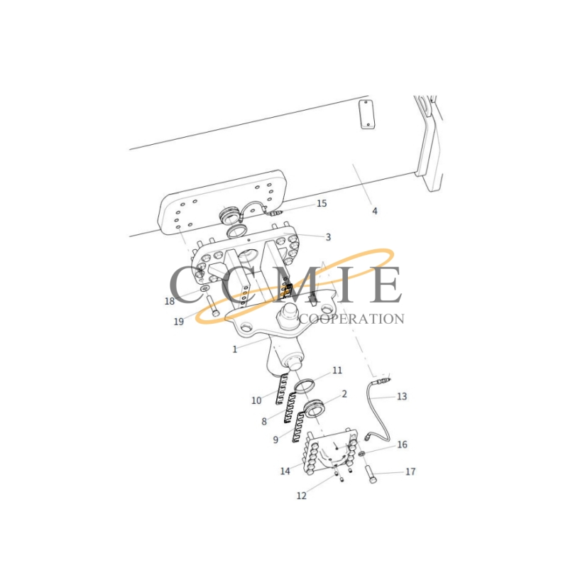 228303097 tubo di rifornimento carburante XCMG XS125 road roller spare parts Featured Image