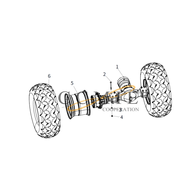 860569822 exhaust nozzles XCMG XS165 road roller spare parts Featured Image