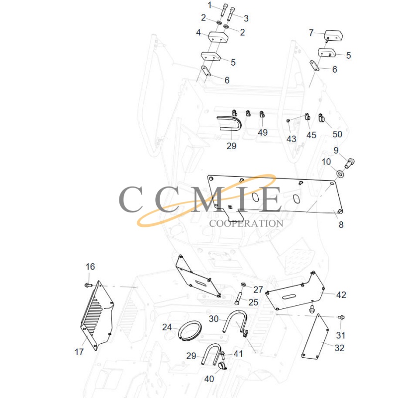 229702573 left armrest assembly for XCMG XD120 light roller Featured Image