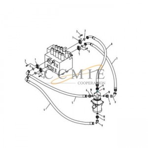 803173211 ED gasket XCMG XE215C excavator hydraulic piping parts