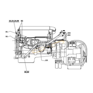 A52950.0100 Volvo TWD1240VE-TE32418 cooling system parts