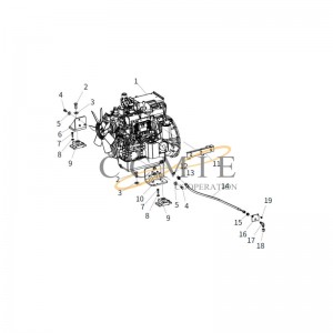 800172529 diesel engine XCMG XS85 road roller spare parts