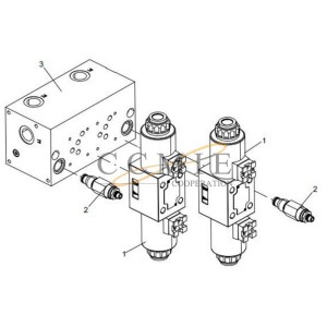 860500267 10-port solenoid valve XCMG RP603 paver parts