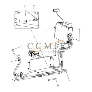 813502940 air conditioning assembly XCMG mining truck spare parts