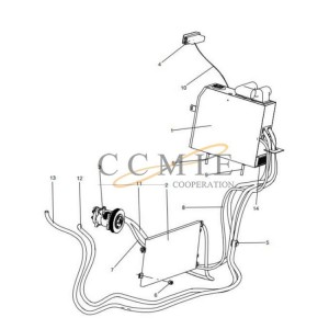 813500916 evaporator assembly XCMG mining truck spare parts