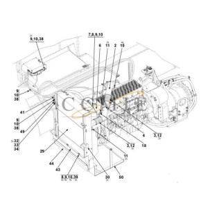 Reach stacker radiator QSM11 cooling system spare parts