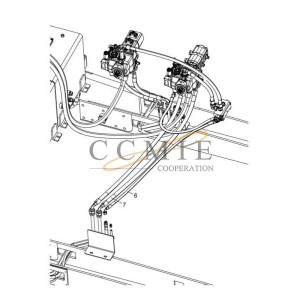 803305542 Hose assembly XCMG RP603 paver parts