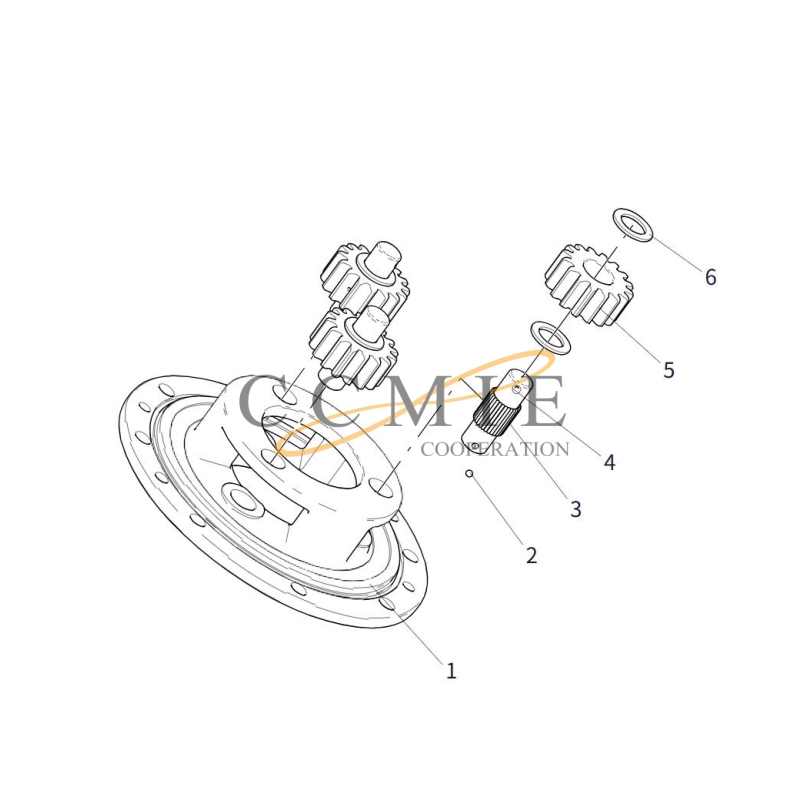 275000129 main reducer assembly XCMG XS265 road roller spare parts Featured Image