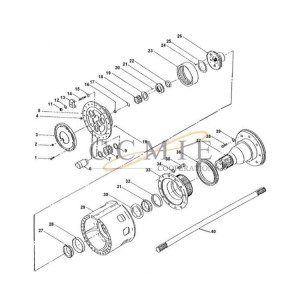Reach stacker planetary wheel-ends spare parts 922473.0047