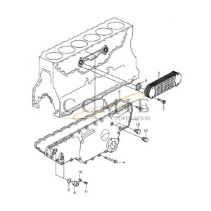 Reach stacker oil cooler spare parts 920871.0073 engine