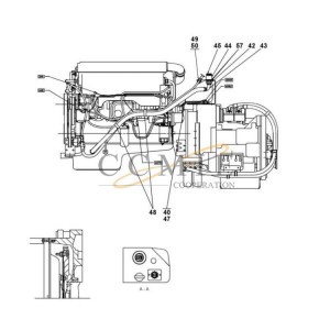Reach stacker spare parts Volvo – A41665.0800 engine