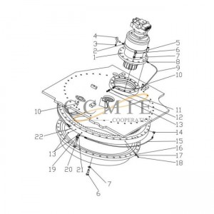 310600140 swing device XCMG XE215C excavator spare parts