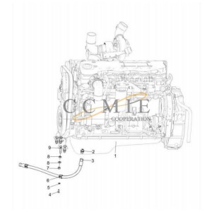 800160564 XCMG GR2605 motor grader engine spare parts