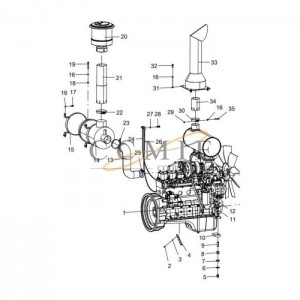 800166933 air pre-filter XCMG GR165 grader motor 380500761 spare parts