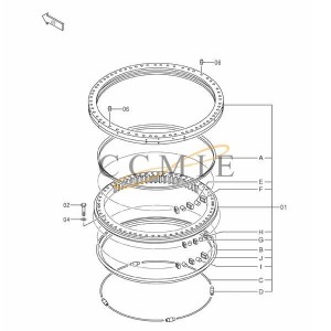4719343 Seal HITACHI EX2600E-6 Electric Excavator  spare parts