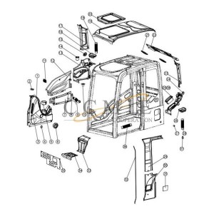 802140252 bellows XE265C XCMG excavator spare parts