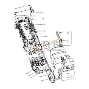 331407601 air outlet joint XCMG mining truck spare parts