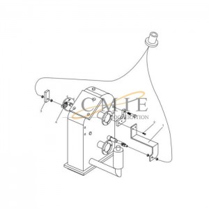 402100634 connection plate XCMG WZ30-25 backhoe loader parts