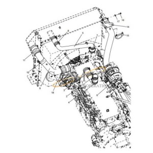 803446866 spiral clamp XCMG mining truck spare parts