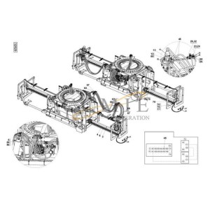 Kalmar RS DRF450 reach stacker hydraulic attachment spare parts 923853.0076