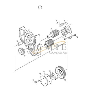 920871.0073 reach stacker oil pump and components parts