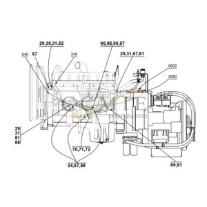 QSM11 A40300.0700 reach stacker electrical system parts