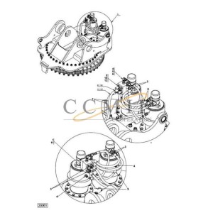 Kalmar hydraulic revolving yoke parts 923853.0075 923853.0076