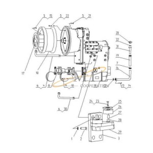 381300544 transition plate XCMG GR180 motor grader parts