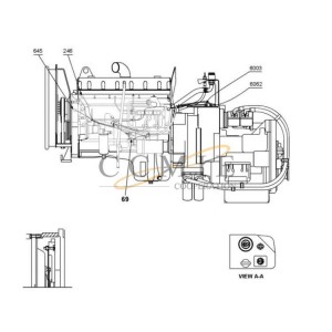 Cummins A40300.0900 start and stop spare parts for reach stacker