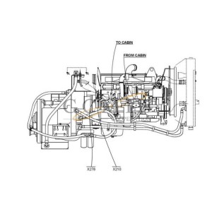 Cummins A40300.0900 start and stop parts for reach stacker