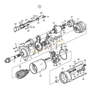Starter motor spare parts for reach stacker 920871.0084 923976.0244 engine