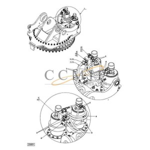 Kalmar hydraulic revolving yoke parts 923853.0120/923853.0129