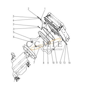 803045318 radiator assembly XE265C XCMG excavator spare parts