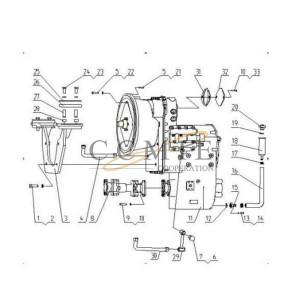 381600461 metal pipe assembly for XCMG GR215A motor grader transmission system