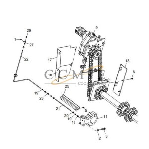 200603902 Reducer assembly XCMG RP603 paver spare parts