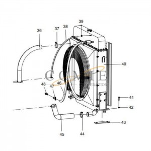 380500399 outlet pipe XCMG GR165 grader motor 380500761 spare parts
