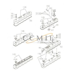 800148940 back cover XE265C XCMG excavator spare parts