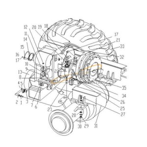 800307647 drive shaft GR135 XCMG motor grader transmission system parts