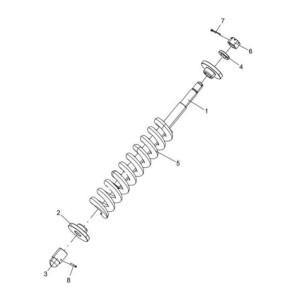 201023132 Compression spring XCMG RP603 paver parts