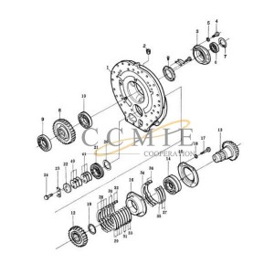 155-15-00370 control valve assembly Shantui SD32 bulldozer parts