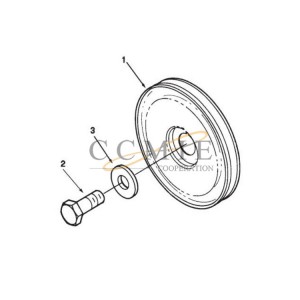 Engine motor V–belt pulley Kalmar reach stacker spare parts