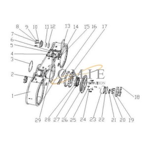381301182 roller chain 40BHX1-52 XCMG GR180 motor grader parts