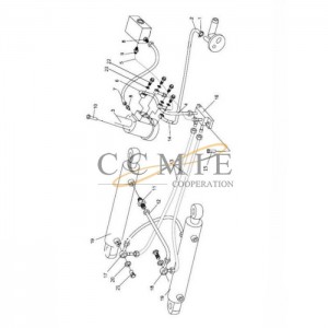 803043400 steering gear XCMG WZ30-25 backhoe loader hydraulic system spare parts